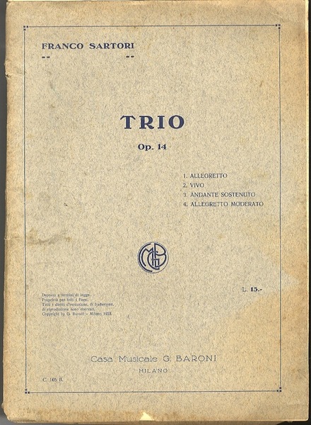 Trio: op. 14.