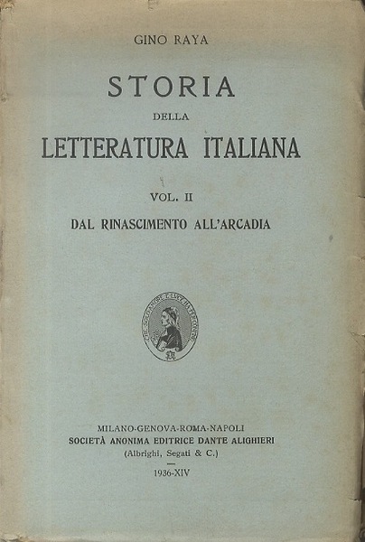 Storia della letteratura italiana.