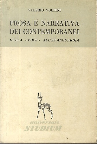 Prosa e narrativa dei contemporanei: dalla Voce all'avanguardia.