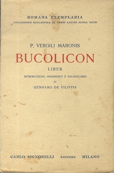 Bucolicon liber.