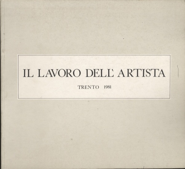 Il lavoro dell'artista.