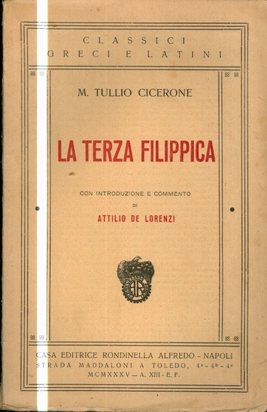 La terza Filippica.