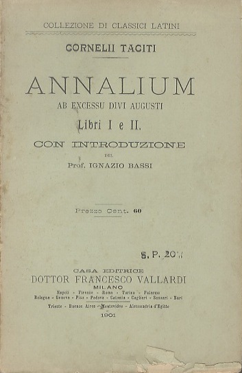 Annalium ab excessu divi Augusti libri I e II.