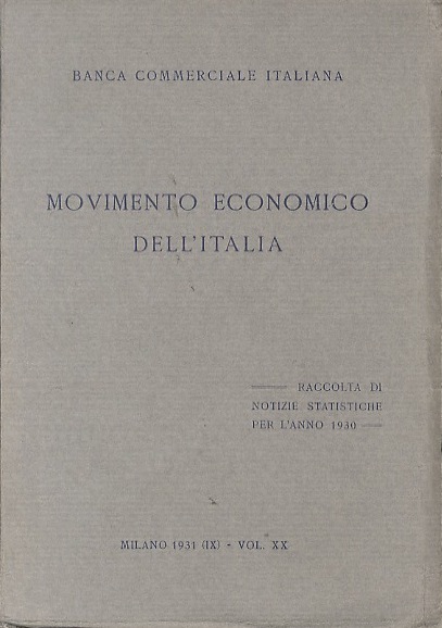 Movimento economico dell'Italia.