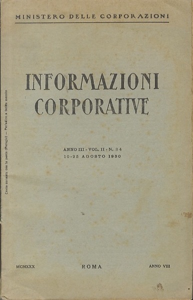 Informazioni corporative.