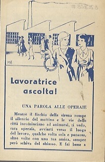 Lavoratrice ascolta.