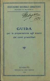 Guida per la preparazione agli esami dei corsi premilitari.