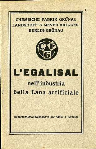 L'Egalisal nell'industria della lana artificiale.