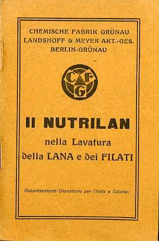 Il Nutrilan nella lavatura della lana e dei filati.