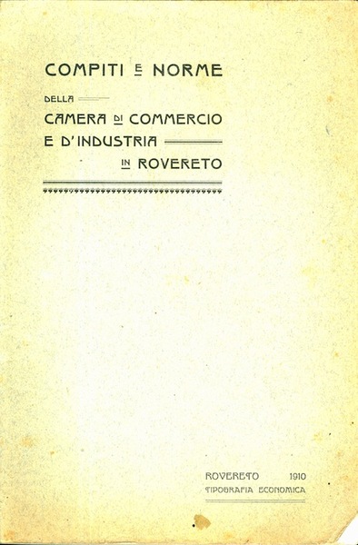 Compiti e norme della Camera di commercio e d'industria in …