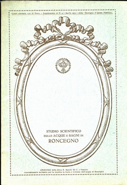 Studio scientifico sulle acque e bagni di Roncegno.