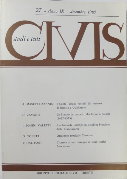 Civis: studi e testi.