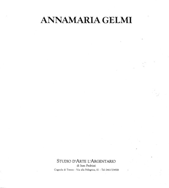 Annamaria Gelmi.