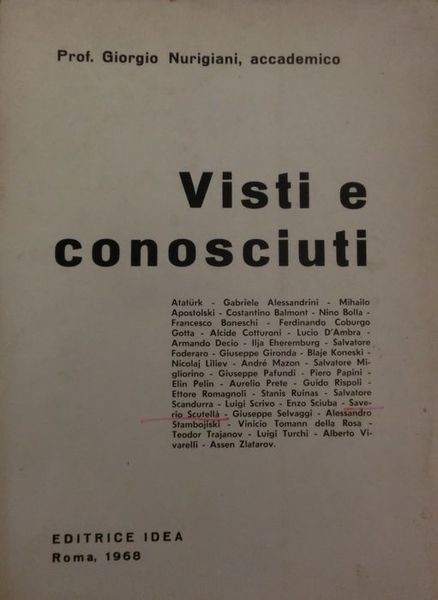 Visti e conosciuti: 4.