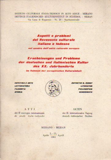 Aspetti e problemi del Novecento culturale italiano e tedesco nel …