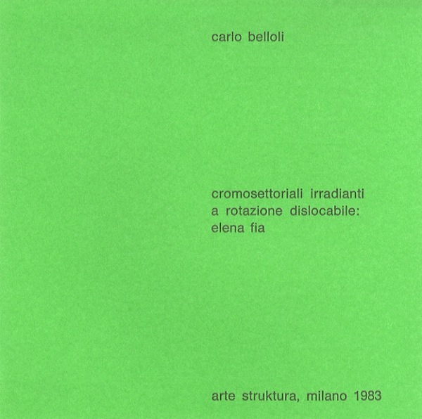 Cromosettoriali irradianti a rotazione dislocabile: Elena Fia.