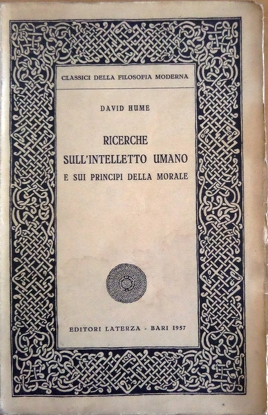 Ricerche sull'intelletto umano e sui principi della morale.