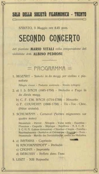 Sala della societÃ filarmonica - Trento: sabato, 3 maggio ore …
