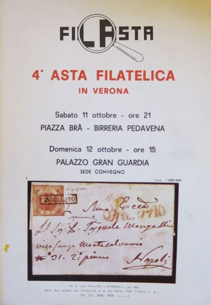 4a asta filatelica in Verona.
