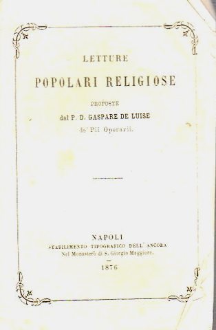 Letture popolari religiose.