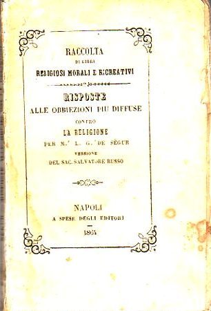 Raccolta di libri religiosi morali e ricreativi, vol. V: risposte.