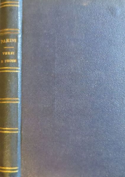Versi e prose di Giuseppe Parini.