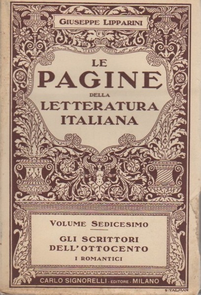 Gli scrittori dell'Ottocento: i romantici.