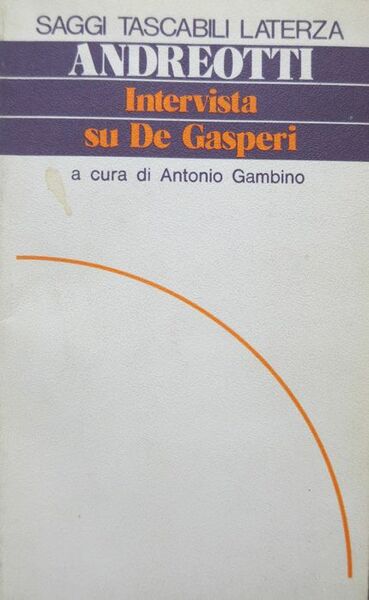 Intervista su De Gasperi.