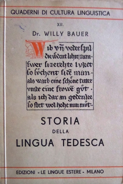 Storia della lingua tedesca.