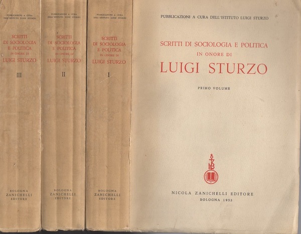Scritti di sociologia e politica in onore di Luigi Sturzo …