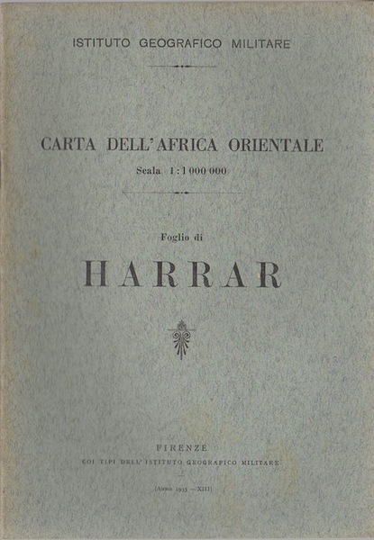 Carta dell'Africa orientale: Foglio di Harrar.