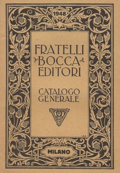 Catalogo generale (estratto): casa editrice Fratelli Bocca.