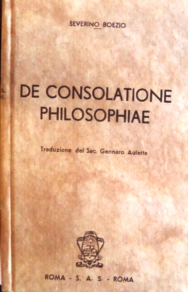 De consolatione philosophiae.