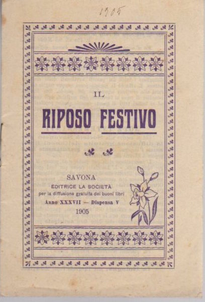 Il riposo festivo.