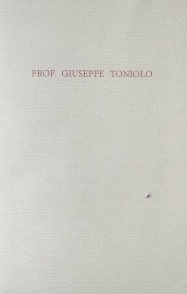 La vita di Giuseppe Toniolo.