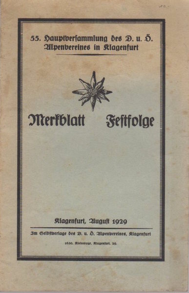 Merkblatt: Festfolge.