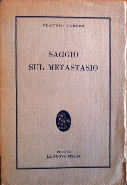 Saggio sul Metastasio.