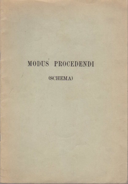 Modus procedendi in causis contentiosis, criminalibus, disciplinaribus FF. Minorum S. …