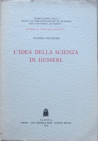 L'idea della scienza in Husserl.