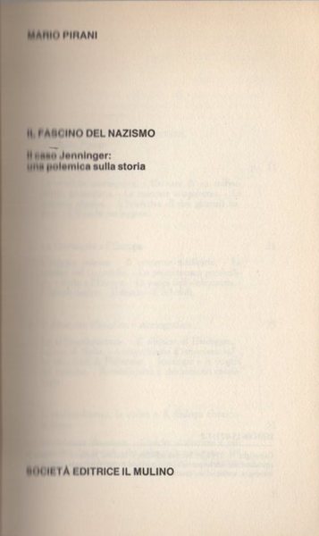 Il fascino del nazismo: il caso Jenninger: una polemica sulla …