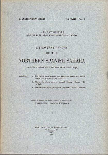 Lithostratigraphy of the Northern Spanish Sahara.