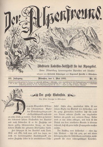 Der Alpenfreund: Touristiche Halbmonatschrift fÃ¼r das Deutsche Alpengebiet.