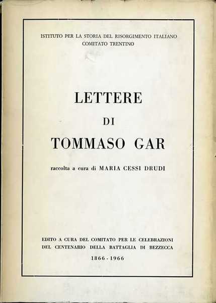 Lettere di Tommaso Gar.