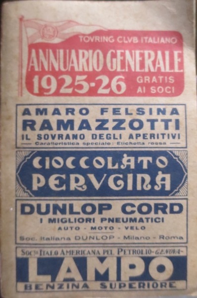 Touring Club Italiano: annuario generale: 1925-26.