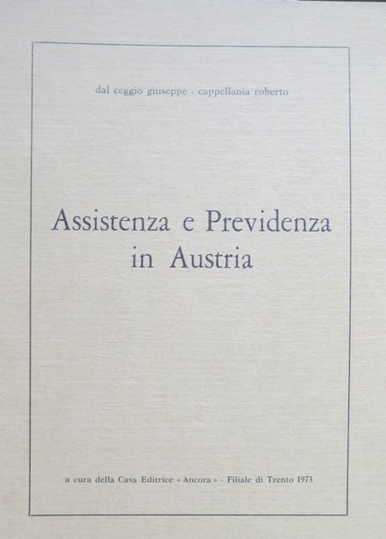 Assistenza e previdenza in Austria.