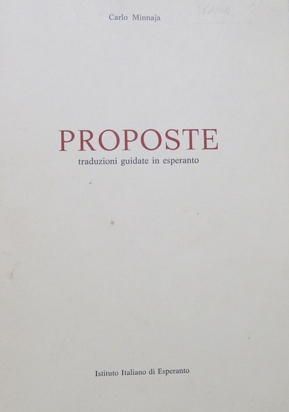 Proposte: traduzioni guidate in esperanto.