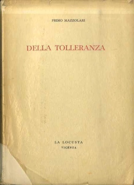 Della tolleranza.