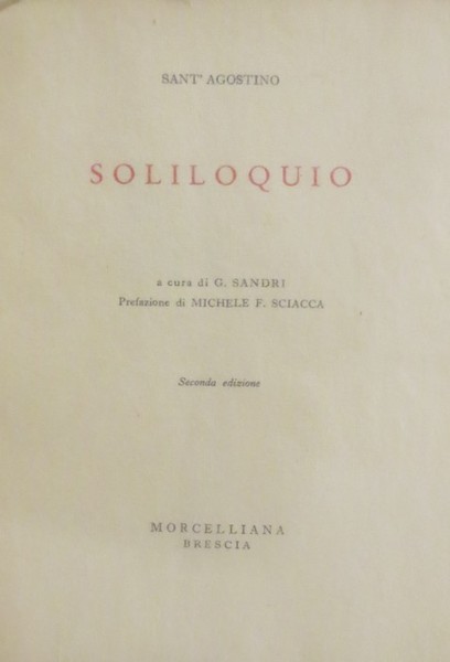 Soliloquio.
