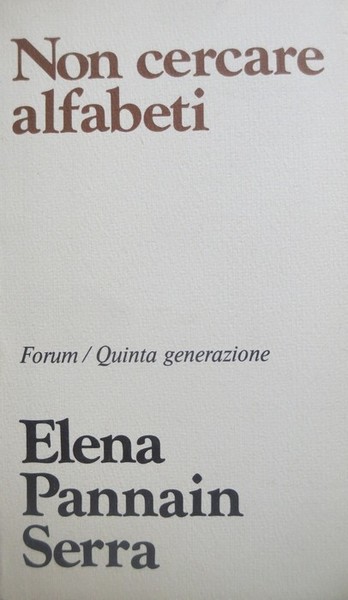 Non cercare alfabeti.