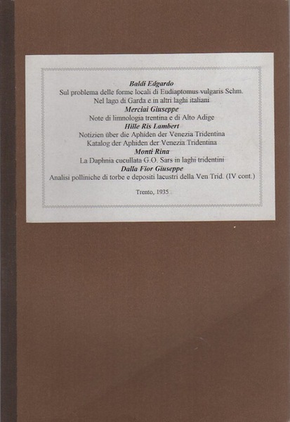 Sul problema delle forme locali di Eudiaptomus vulgaris Schm. nel …